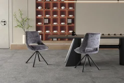 Eetkamerstoelen^Huisenthuis Stoel Noortje Grijs – Set van 2