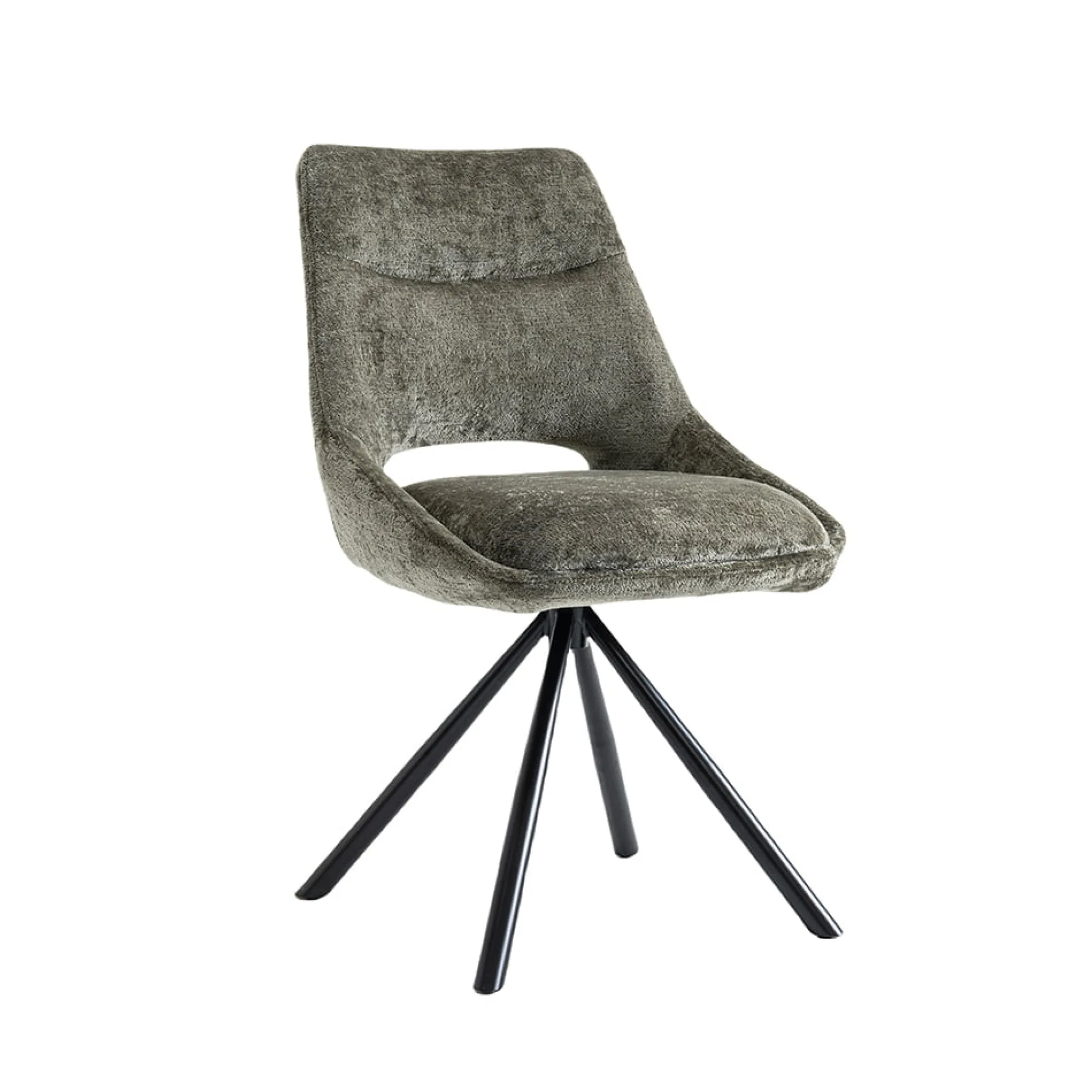 Eetkamerstoelen^Huisenthuis Stoel Noortje Groen – Set van 2