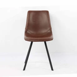 Eetkamerstoelen^Huisenthuis Stoel Olaf – Set van 2 Bruin