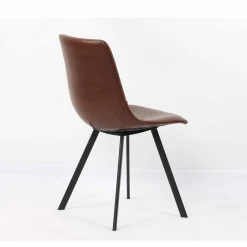 Eetkamerstoelen^Huisenthuis Stoel Olaf – Set van 2 Bruin