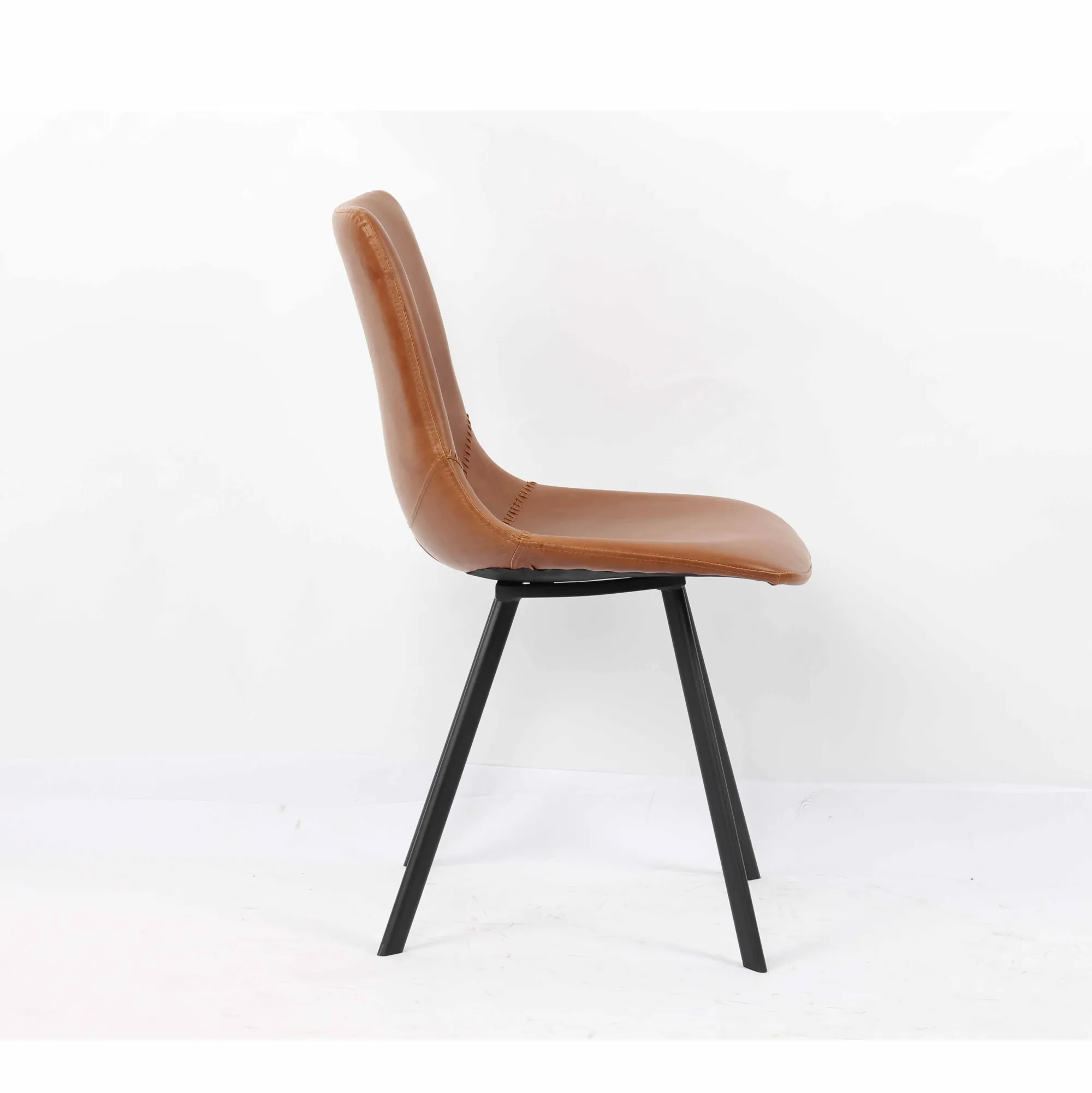 Eetkamerstoelen^Huisenthuis Stoel Olaf – Set van 2 Cognac