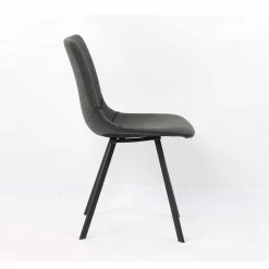 Eetkamerstoelen^Huisenthuis Stoel Olaf – Set van 2 Zwart