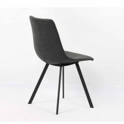 Eetkamerstoelen^Huisenthuis Stoel Olaf – Set van 2 Zwart