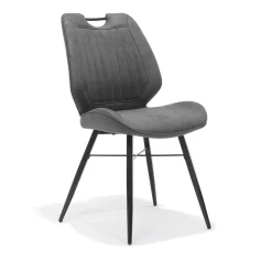 Eetkamerstoelen^Huisenthuis Stoel Olivier – Set van 4 Antraciet
