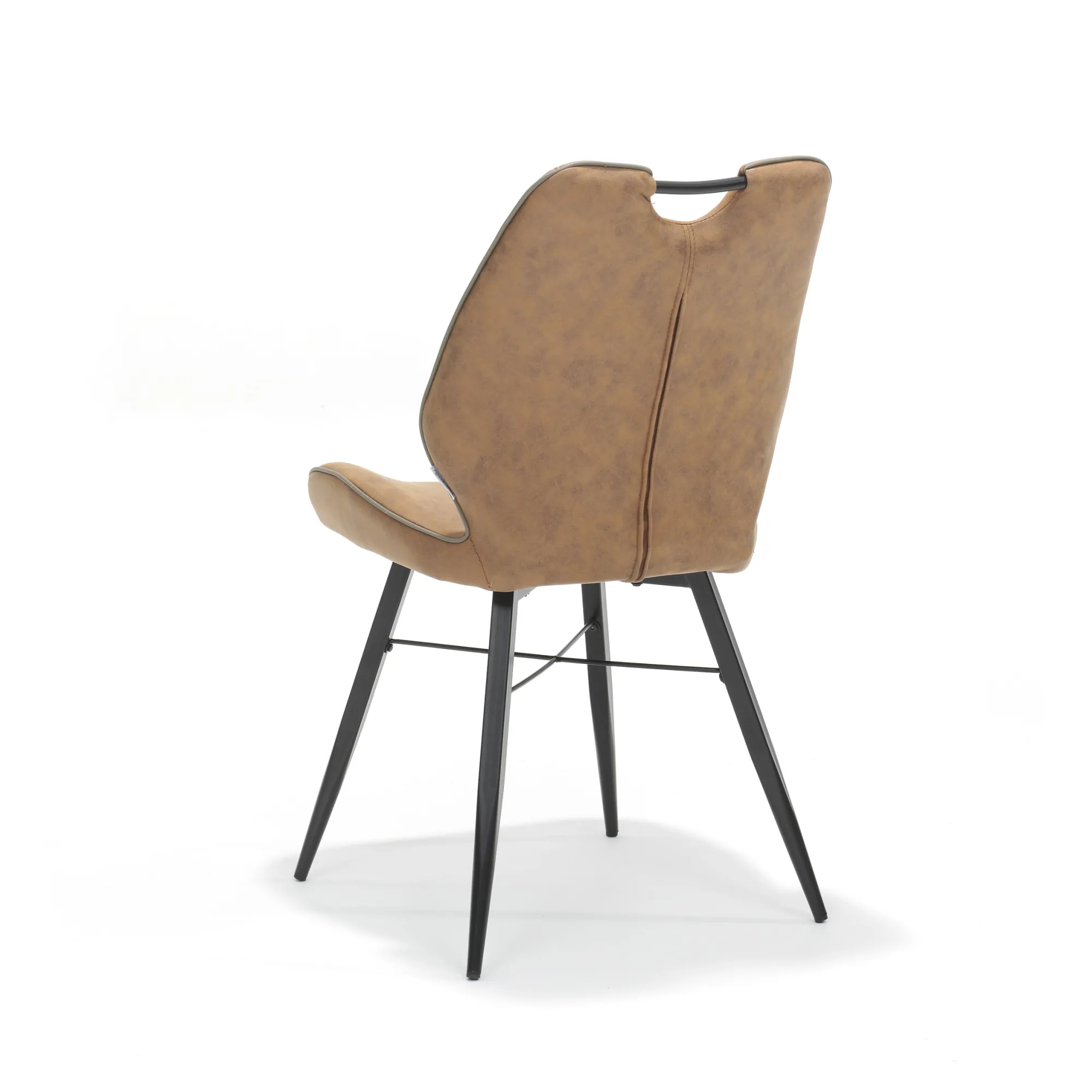 Eetkamerstoelen^Huisenthuis Stoel Olivier – Set van 4 Cognac