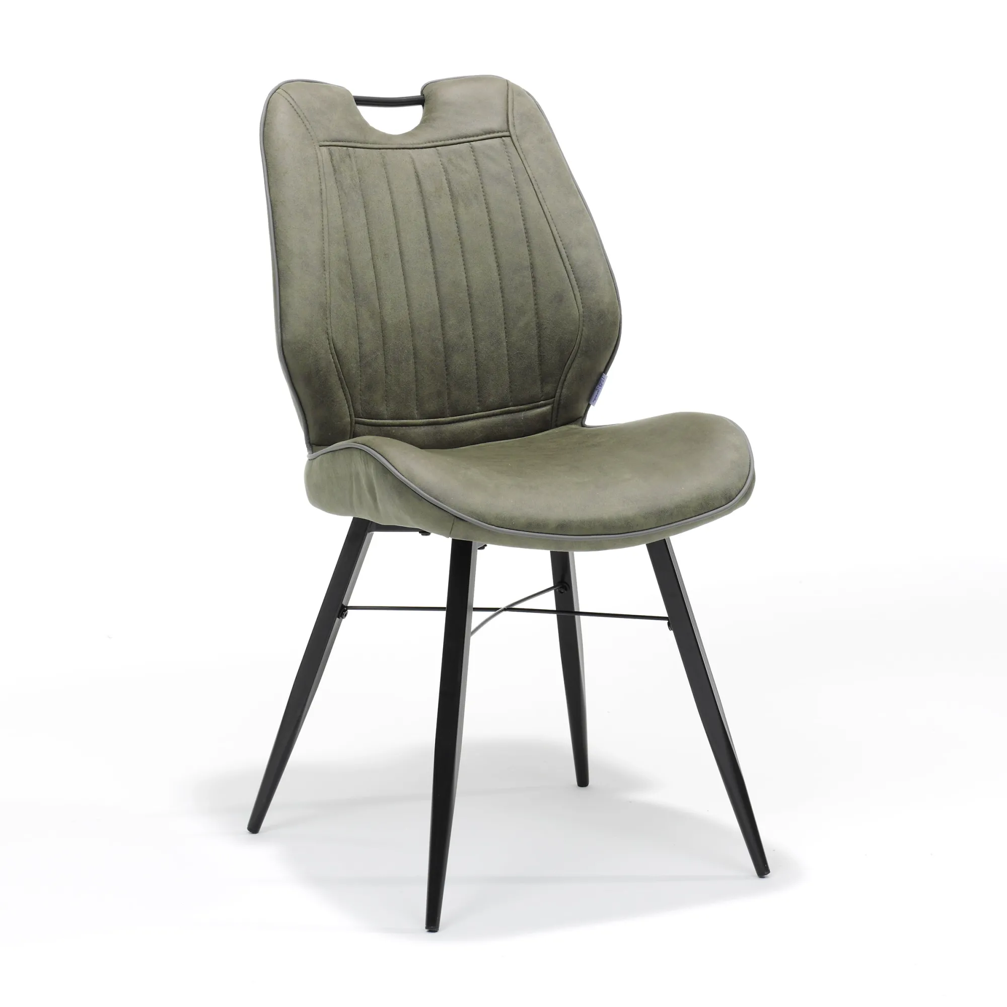 Eetkamerstoelen^Huisenthuis Stoel Olivier – Set van 4 Groen