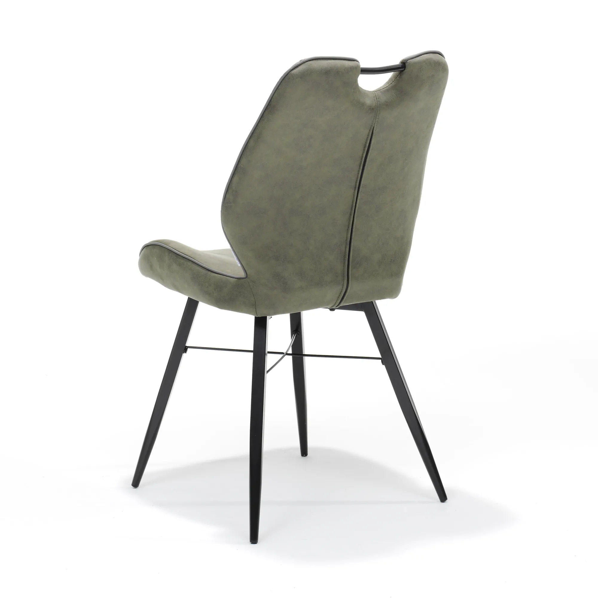 Eetkamerstoelen^Huisenthuis Stoel Olivier – Set van 4 Groen