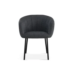 Eetkamerstoelen^Huisenthuis Stoel Pia – Set van 2 Donkergrijs