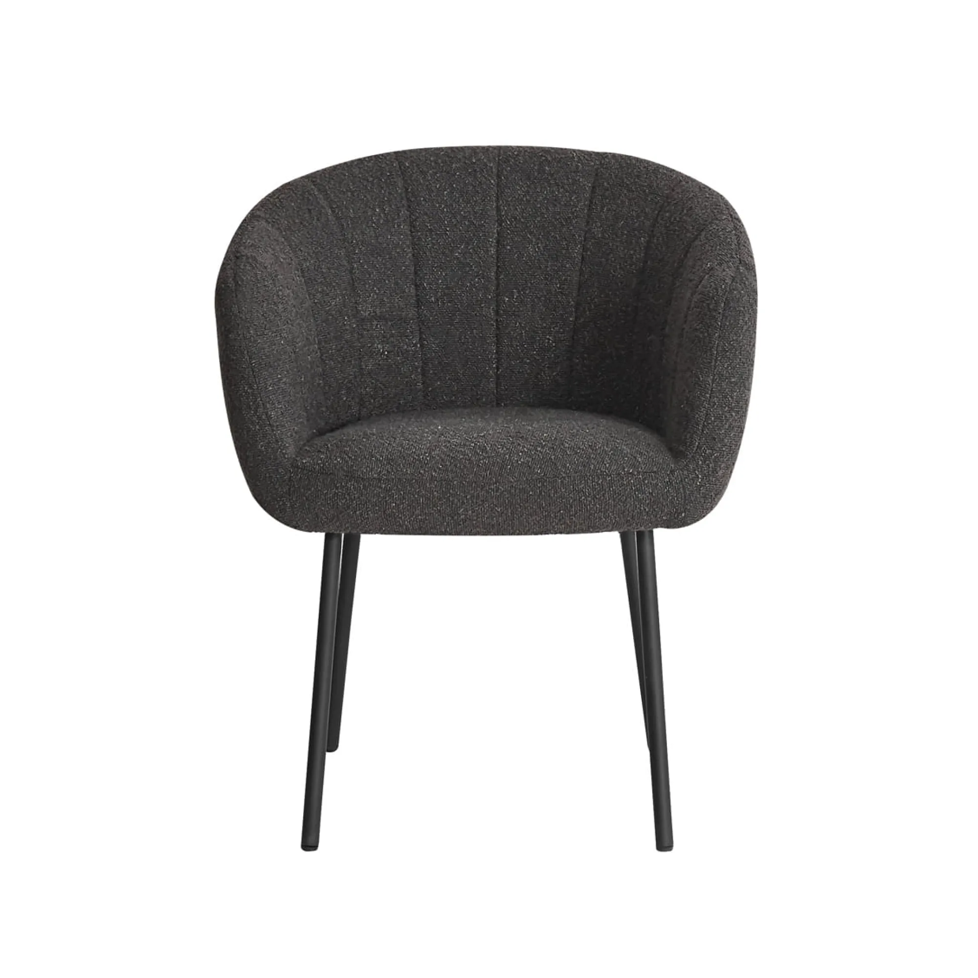 Eetkamerstoelen^Huisenthuis Stoel Pia Bouclé – Set van 2 Grijs