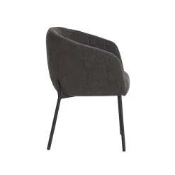 Eetkamerstoelen^Huisenthuis Stoel Pia Bouclé – Set van 2 Grijs