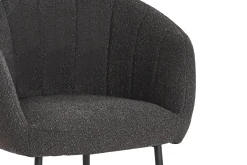 Eetkamerstoelen^Huisenthuis Stoel Pia Bouclé – Set van 2 Grijs