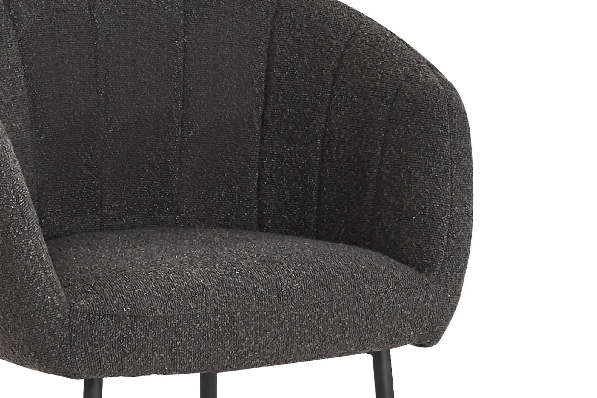 Eetkamerstoelen^Huisenthuis Stoel Pia Bouclé – Set van 2 Grijs