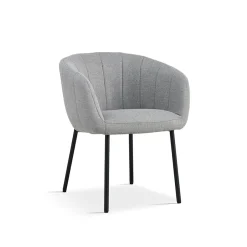 Eetkamerstoelen^Huisenthuis Stoel Pia – Set van 2 Lichtgrijs
