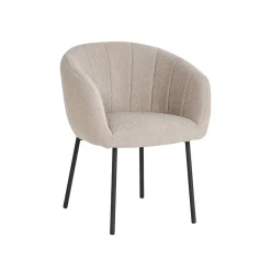 Eetkamerstoelen^Huisenthuis Stoel Pia Bouclé – Set van 2 Zand