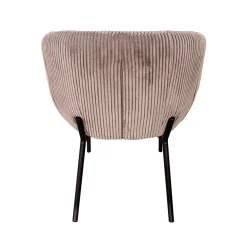 Eetkamerstoelen^Huisenthuis Stoel Pia Zand Ribstof – Set van 2