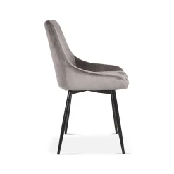 Eetkamerstoelen^Huisenthuis Stoel Pixie Grijs – Set van 2