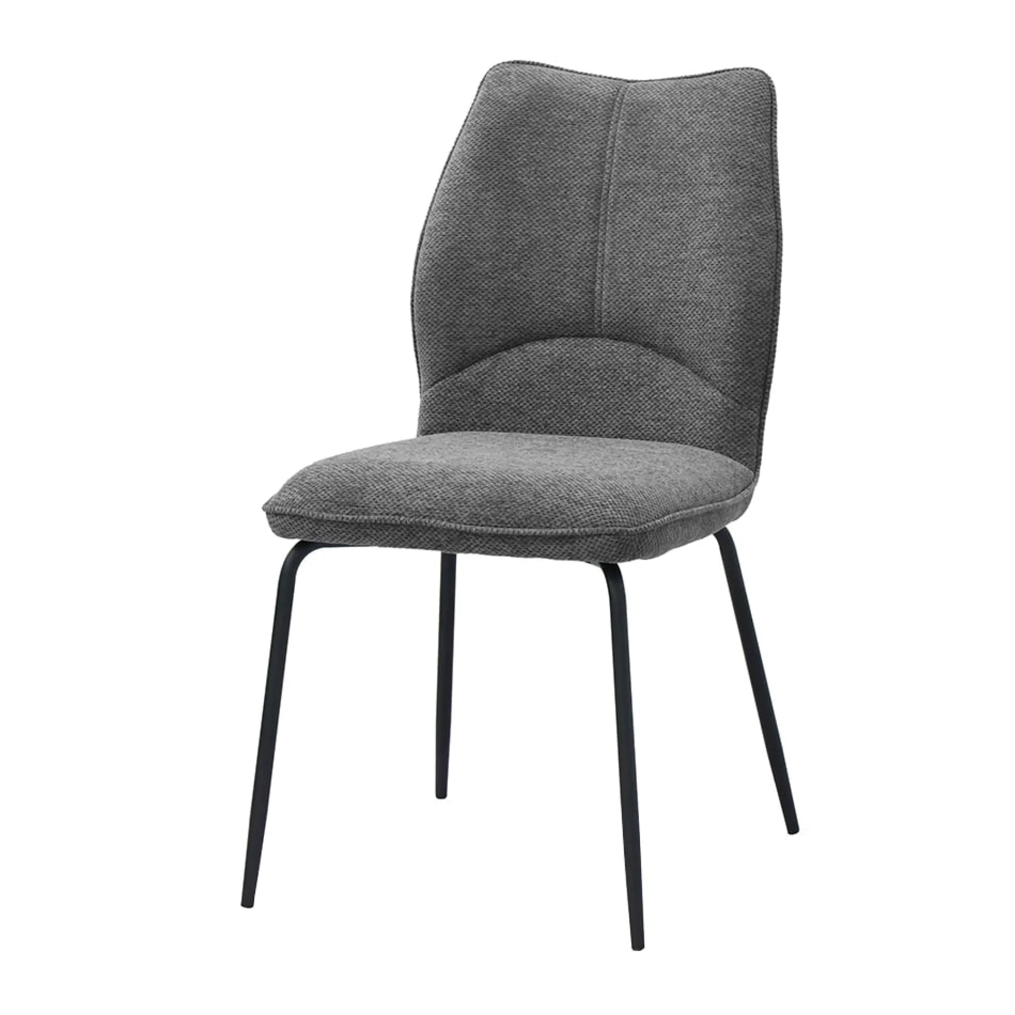 Eetkamerstoelen^Huisenthuis Stoel Quincy Grijs – Set van 2