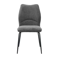 Eetkamerstoelen^Huisenthuis Stoel Quincy Grijs – Set van 2