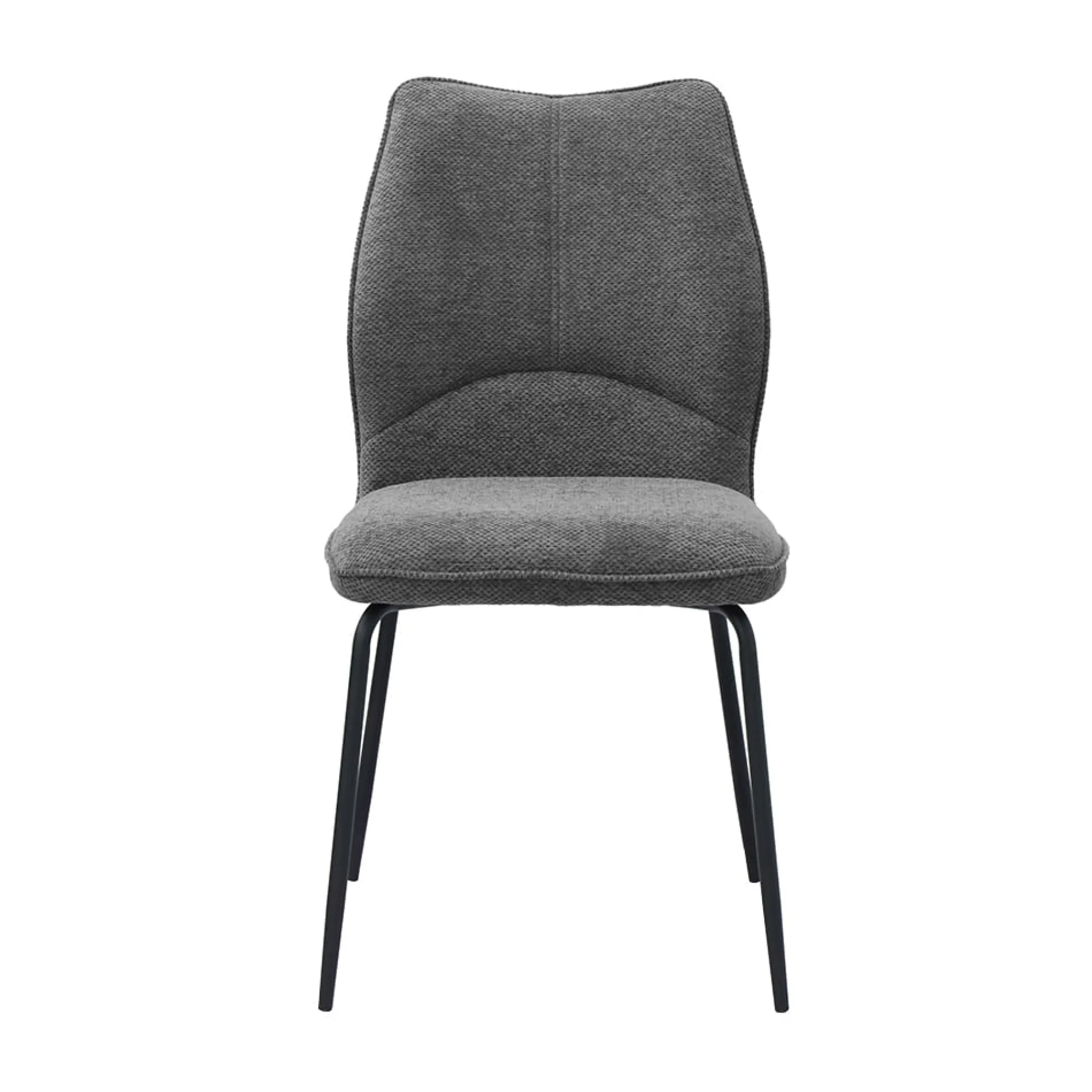 Eetkamerstoelen^Huisenthuis Stoel Quincy Grijs – Set van 2