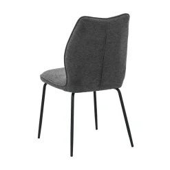 Eetkamerstoelen^Huisenthuis Stoel Quincy Grijs – Set van 2