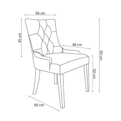 Eetkamerstoelen^Huisenthuis Stoel Sevilla – Set van 2 Zand