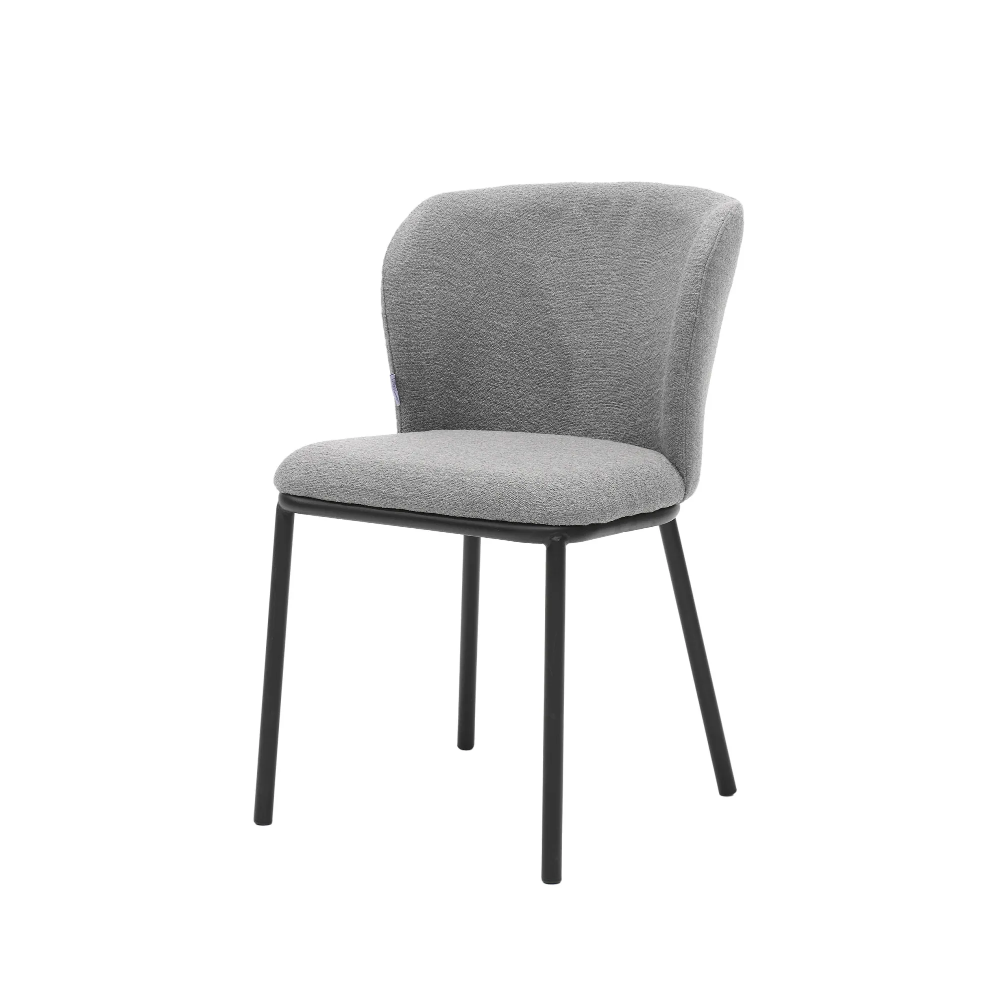 Eetkamerstoelen^Huisenthuis Stoel Silke Teddy Steel