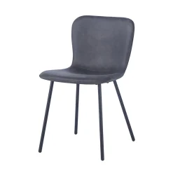Eetkamerstoelen^Huisenthuis Stoel Stella – Set van 2 Donkergrijs