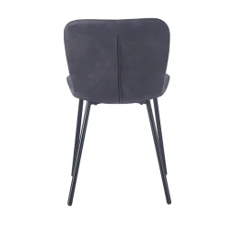 Eetkamerstoelen^Huisenthuis Stoel Stella – Set van 2 Donkergrijs
