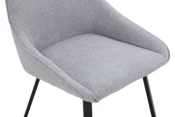Eetkamerstoelen^Huisenthuis Stoel Tibbe – Set van 2 Grijs