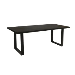Eetkamertafels^Huisenthuis Tafel Nena Zwart 200 cm