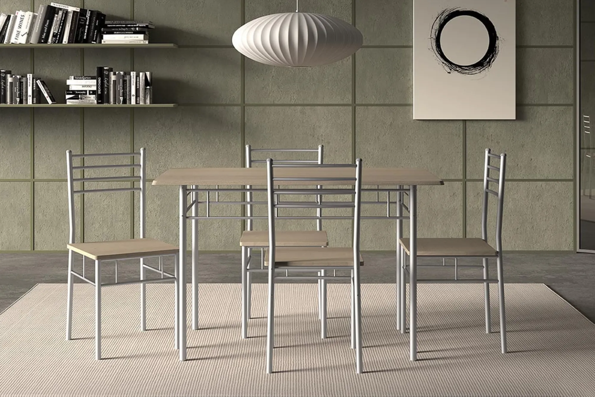 Woonaccessoires|Eetkamertafels^Huisenthuis Tafelset Aspo