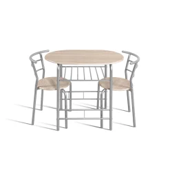Woonaccessoires|Eetkamertafels^Huisenthuis Tafelset Bella Grijs