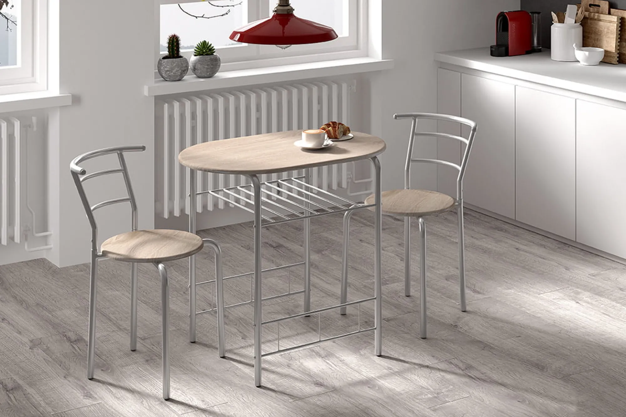 Woonaccessoires|Eetkamertafels^Huisenthuis Tafelset Bella Grijs