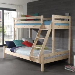 Kinderbedden^Huisenthuis Triobed Charlie Grenen