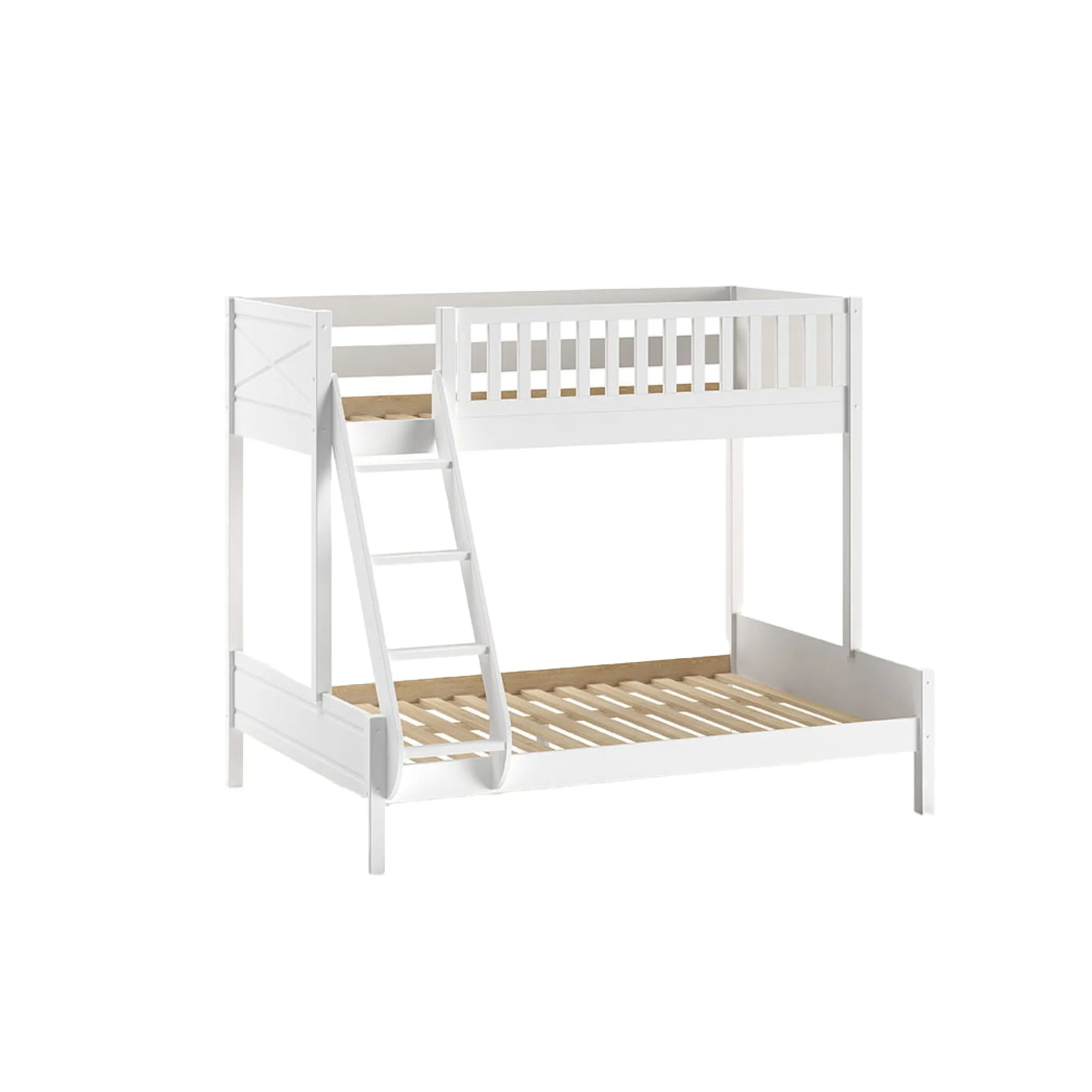 Kinderbedden^Huisenthuis Triobed Jonas Wit