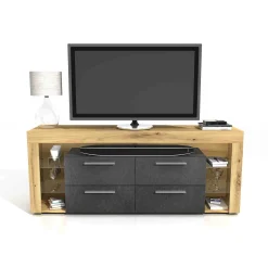 Tv Meubels^Huisenthuis TV-meubel Enrico Artisan Eiken 180x73x41 cm