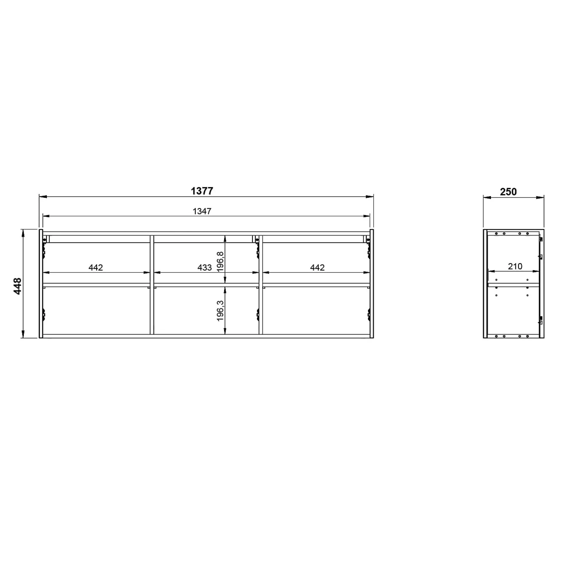 Tv Meubels^Huisenthuis TV-meubel Lowie Grafiet 138 cm