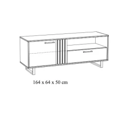Tv Meubels^Huisenthuis TV-Meubel Myron Eiken