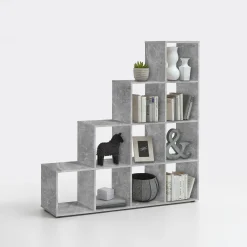 Wandrekken^Huisenthuis Vakkenkast Camiel – 139x33x142 cm Beton