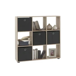 Wandrekken^Huisenthuis Vakkenkast Camiel – 104x33x107 cm – 9 vakken Eiken
