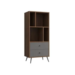 Opbergkasten^Huisenthuis Vakkenkast Felipe Walnoot 60 cm