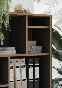 Kantoorkasten^Huisenthuis Vakkenverdeling Kantoorkast Pytheas 5 stuks Grafiet Eiken