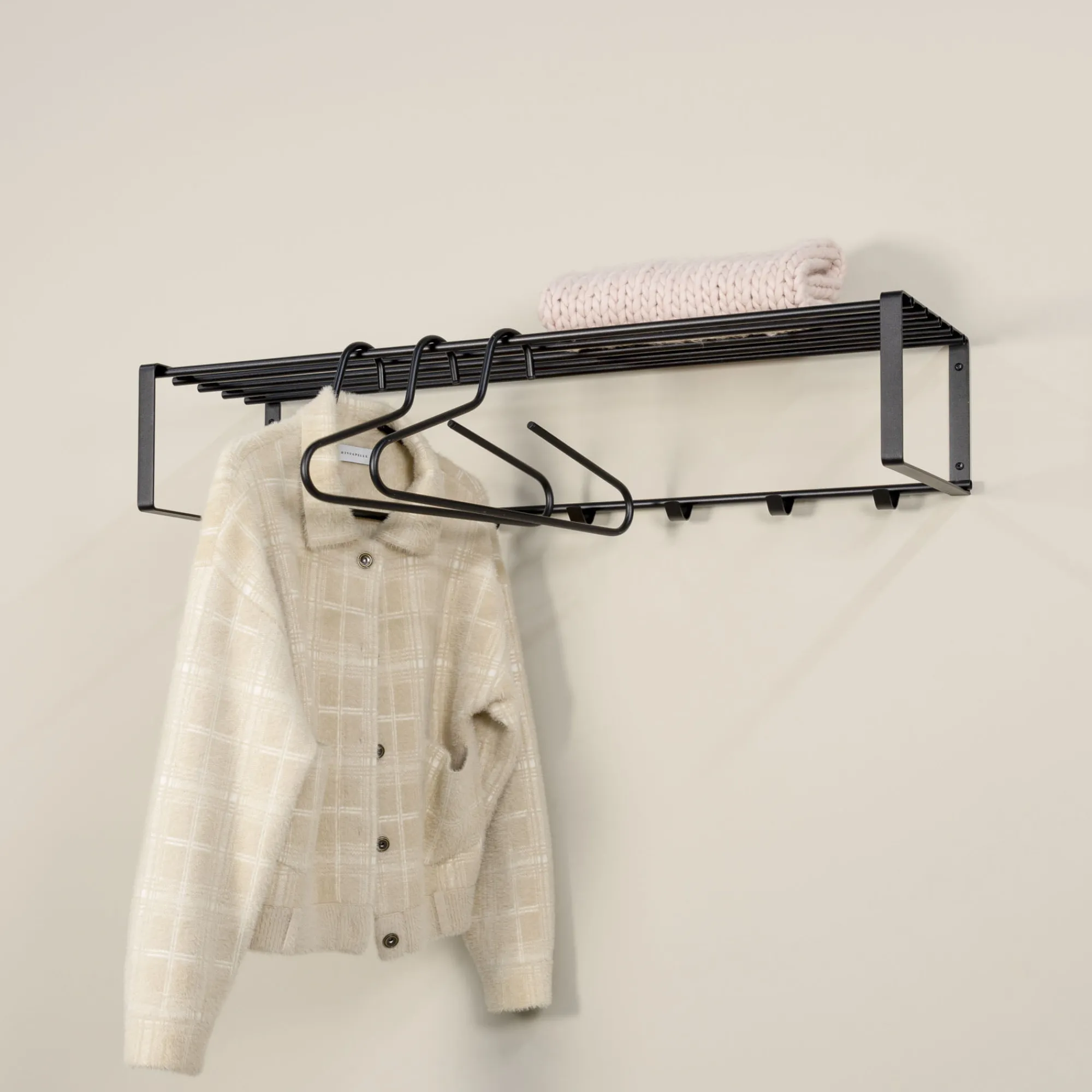 Kapstokken^Huisenthuis Wandkapstok Boris 100 cm Zwart