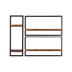 Wandrekken^Huisenthuis Wandrek Mali – 95x75x25 cm – Set van 3