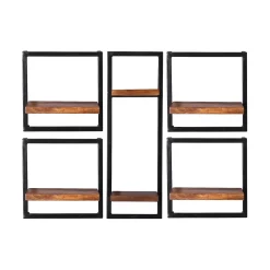 Wandrekken^Huisenthuis Wandrek Mali – 105x75x25 cm – Set van 5