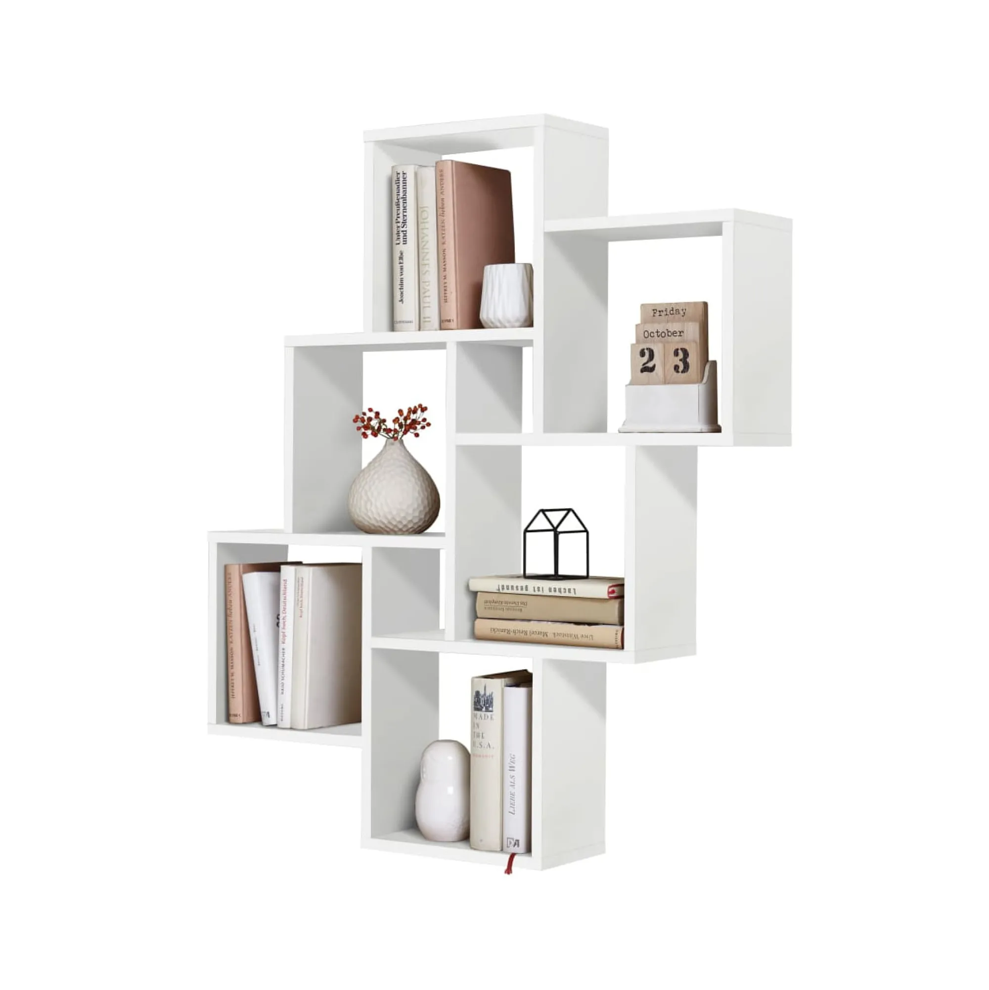 Wandrekken^Huisenthuis Wandrek Phoebe – 6 vakken Wit