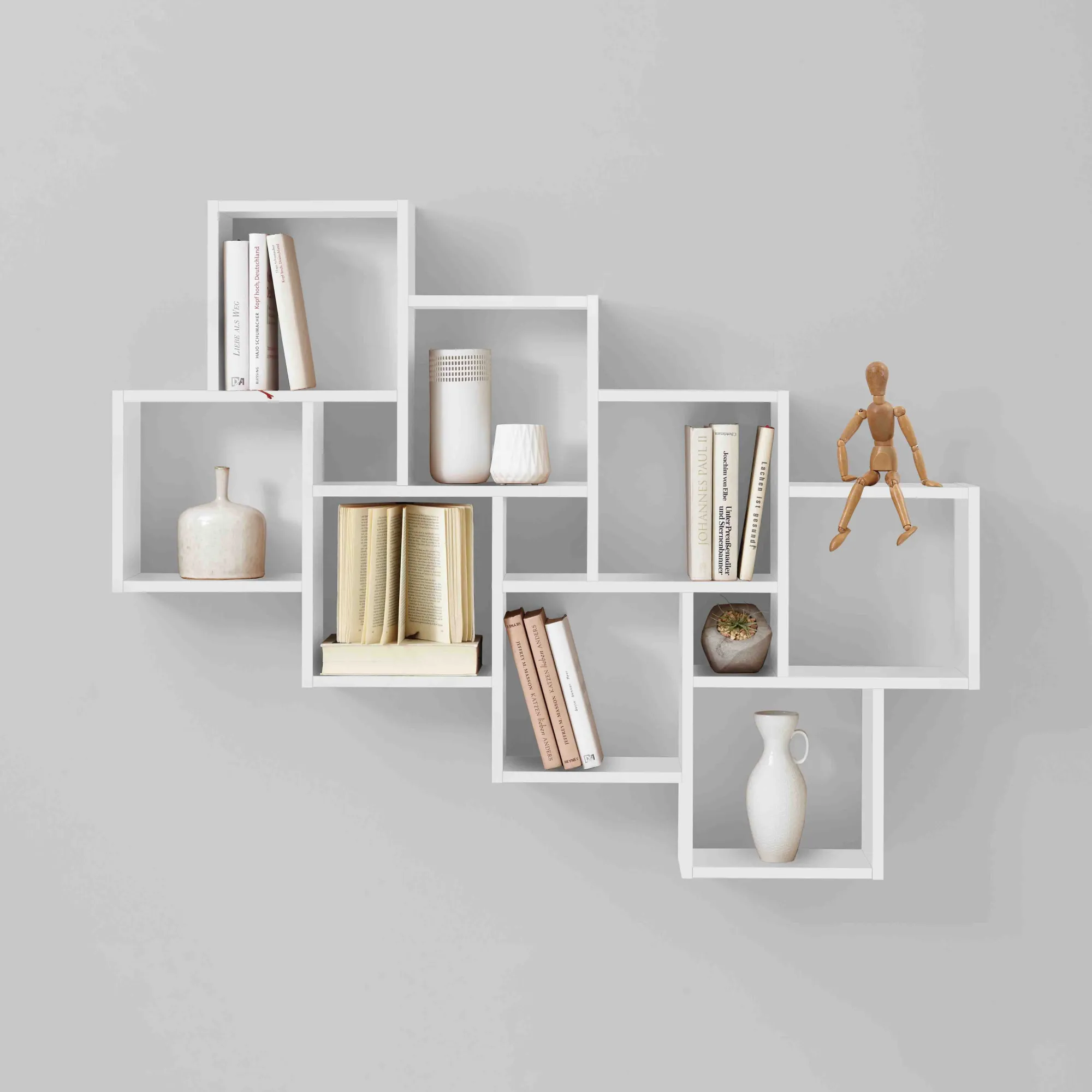 Wandrekken^Huisenthuis Wandrek Phoebe – 8 vakken Wit