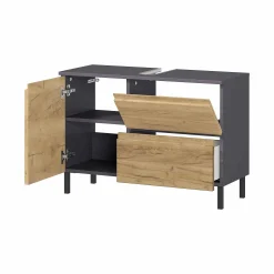 Wastafelkasten^Huisenthuis Wastafelkast Abrantes 80 cm Eiken