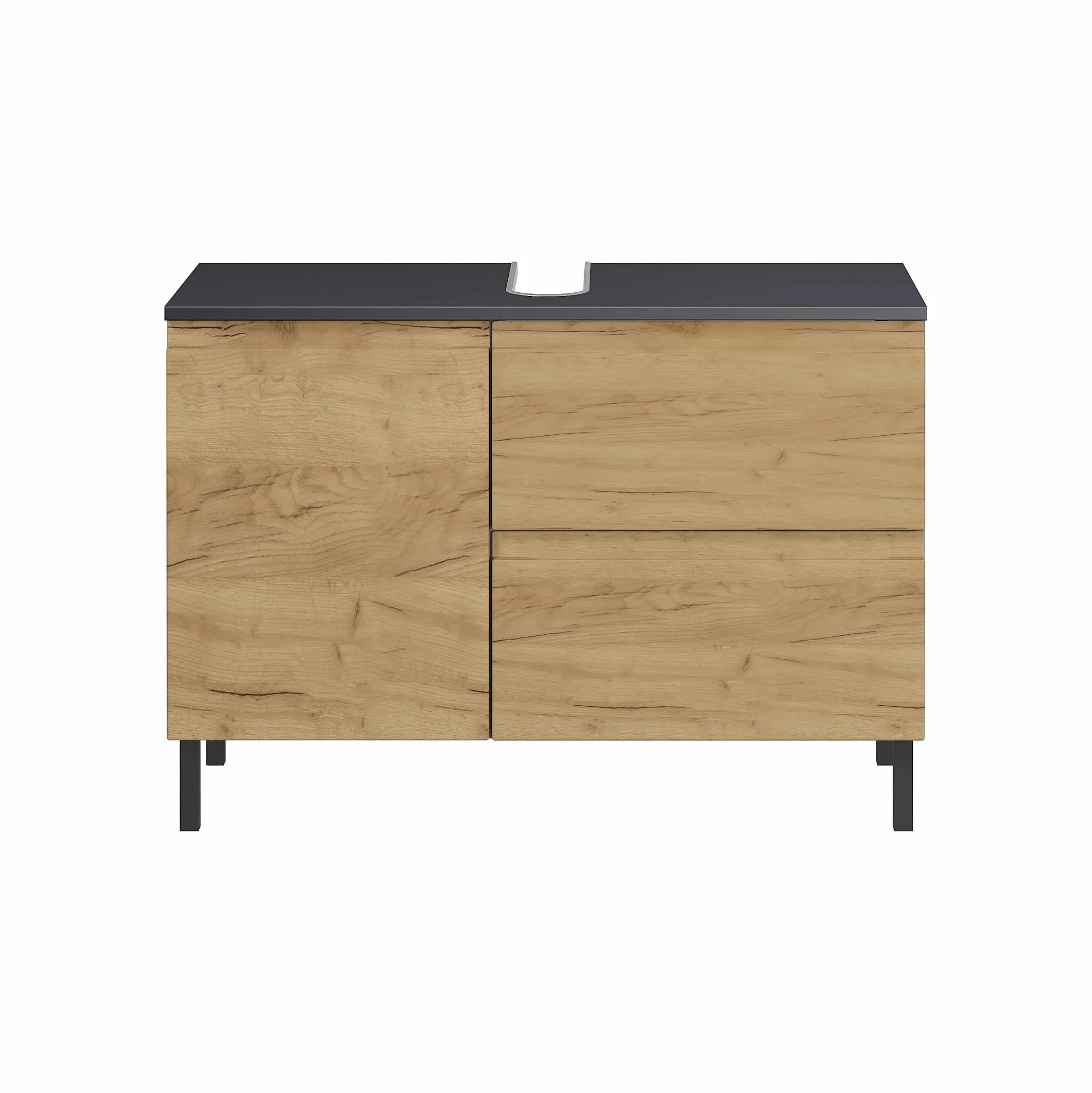 Wastafelkasten^Huisenthuis Wastafelkast Abrantes 80 cm Eiken