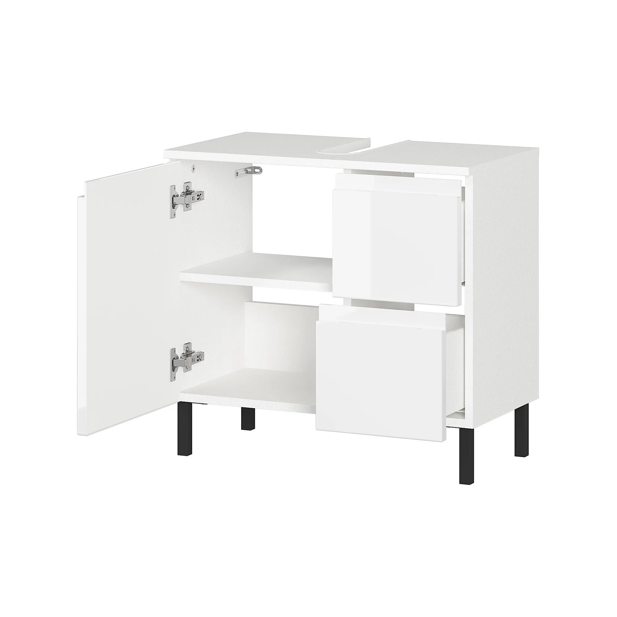 Wastafelkasten^Huisenthuis Wastafelkast Abrantes 60 cm Wit